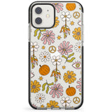 Retro Boho Fall Floral Impact Phone Case for iPhone 11, iphone 12