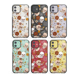 Halloween Skulls and Flowers Impact Phone Case for iPhone 11, iphone 12