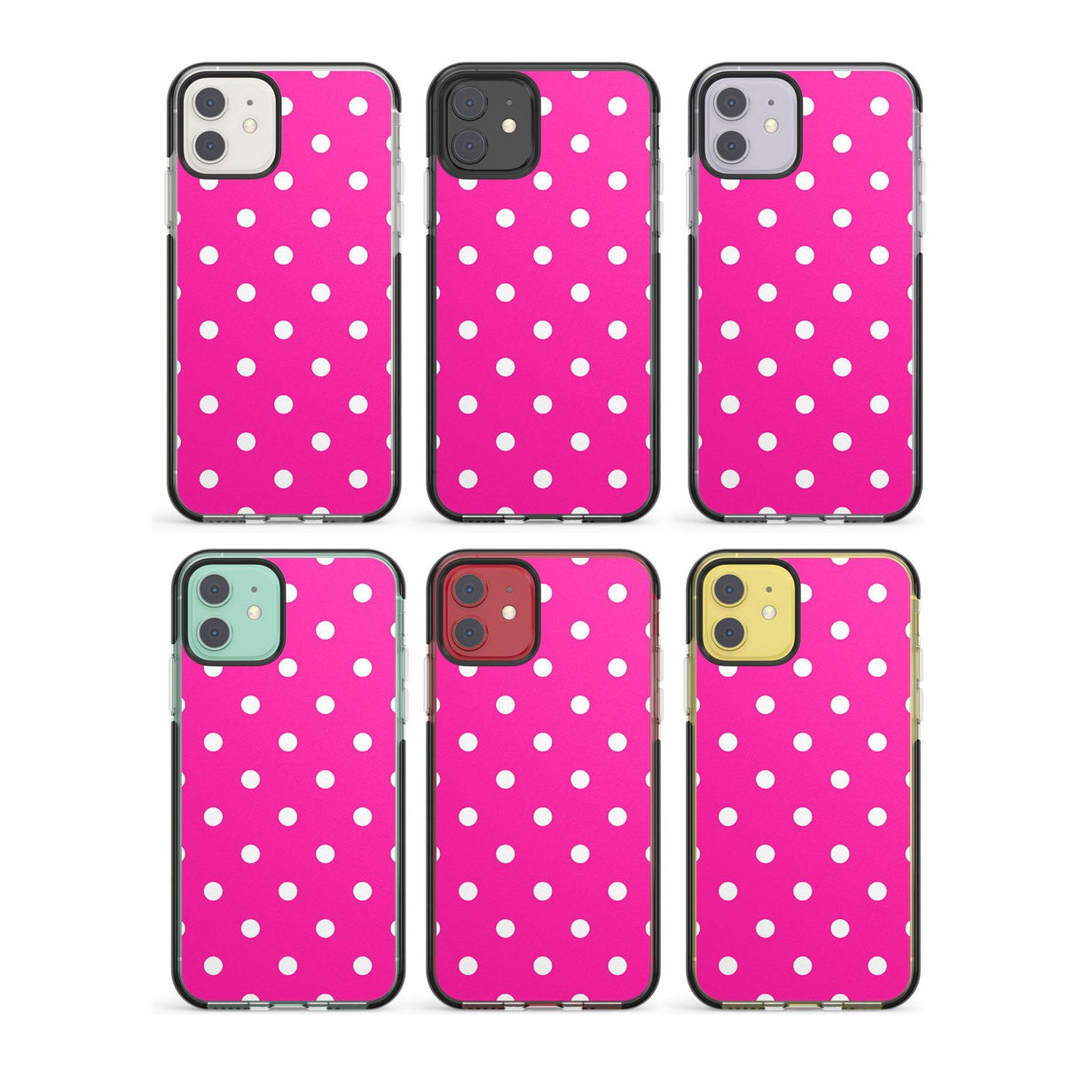 Pink Bolt Pattern Impact Phone Case for iPhone 11, iphone 12