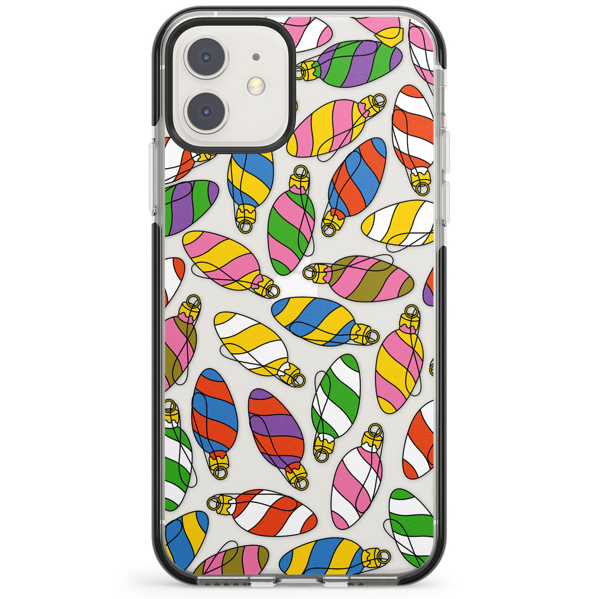 Colourful Holiday Ornaments Impact Phone Case for iPhone 11, iphone 12
