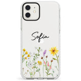 Personalised April Wildfowers Impact Phone Case for iPhone 11, iphone 12