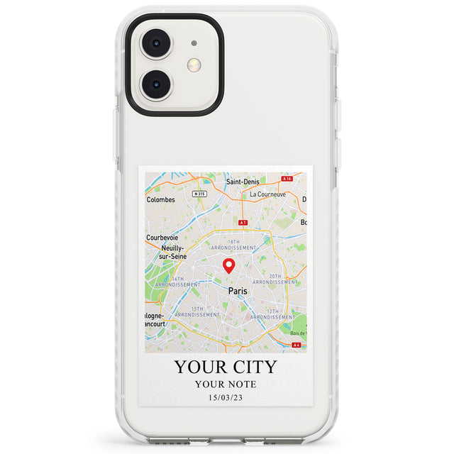 Personalised World Map Impact Phone Case for iPhone 11, iphone 12