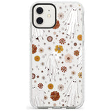 Halloween Skulls and Flowers Impact Phone Case for iPhone 11, iphone 12