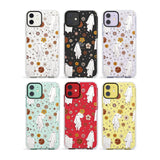 Halloween Skulls and Flowers Impact Phone Case for iPhone 11, iphone 12