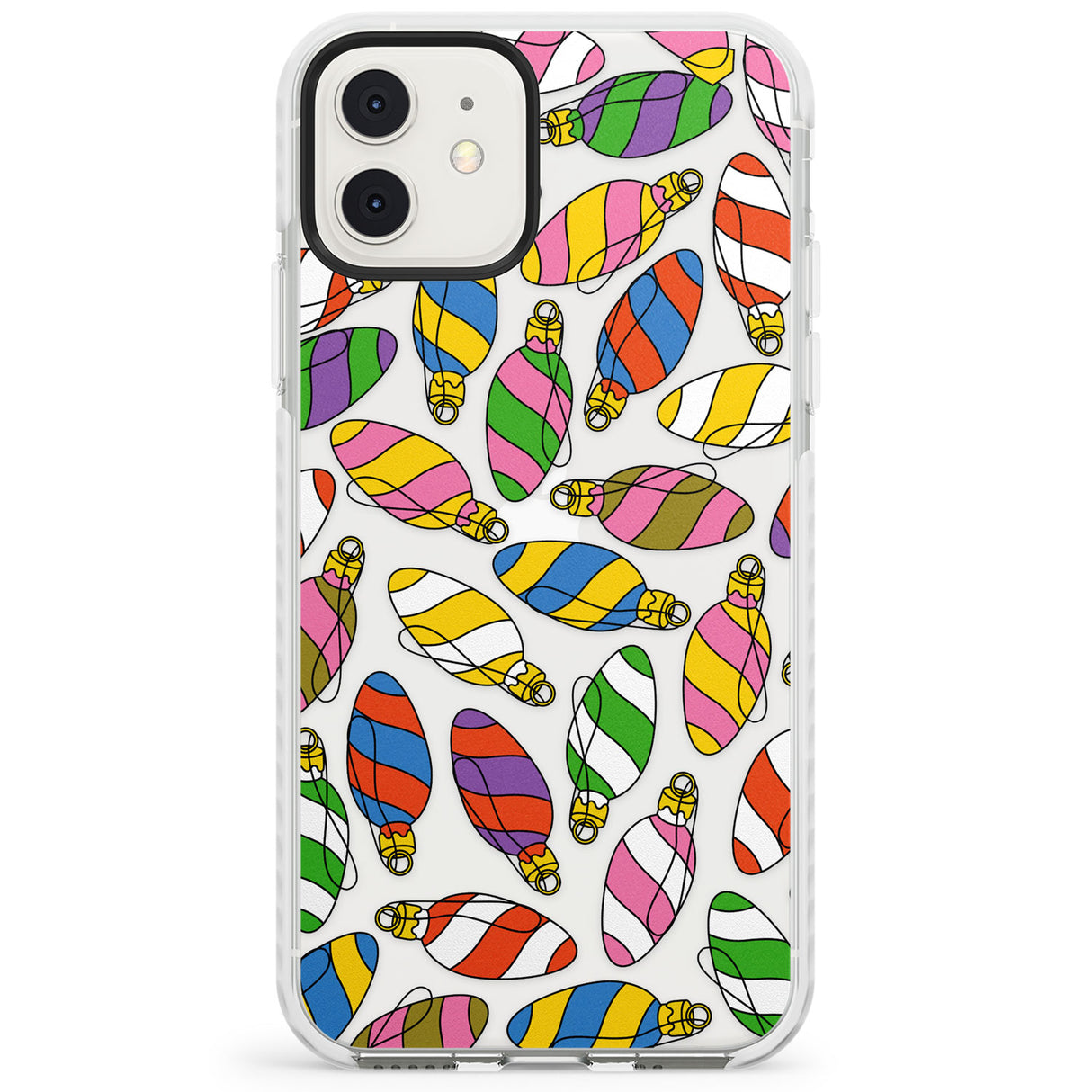 Colourful Holiday Ornaments Impact Phone Case for iPhone 11, iphone 12