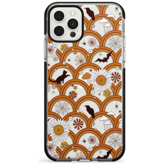 Halloween Skulls and Flowers Impact Phone Case for iPhone 11, iphone 12