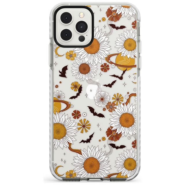 Halloween Skulls and Flowers Impact Phone Case for iPhone 11, iphone 12