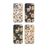 Halloween Skulls and Flowers Impact Phone Case for iPhone 11, iphone 12