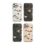 Halloween Skulls and Flowers Impact Phone Case for iPhone 11, iphone 12