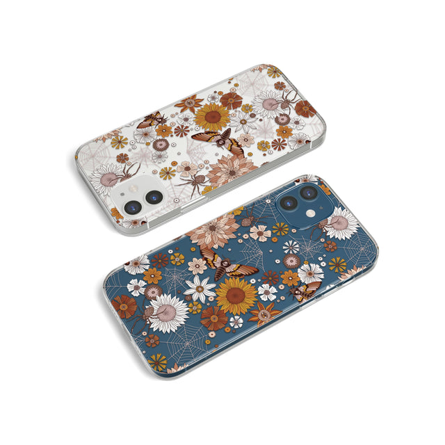 Halloween Skulls and Flowers Impact Phone Case for iPhone 11, iphone 12