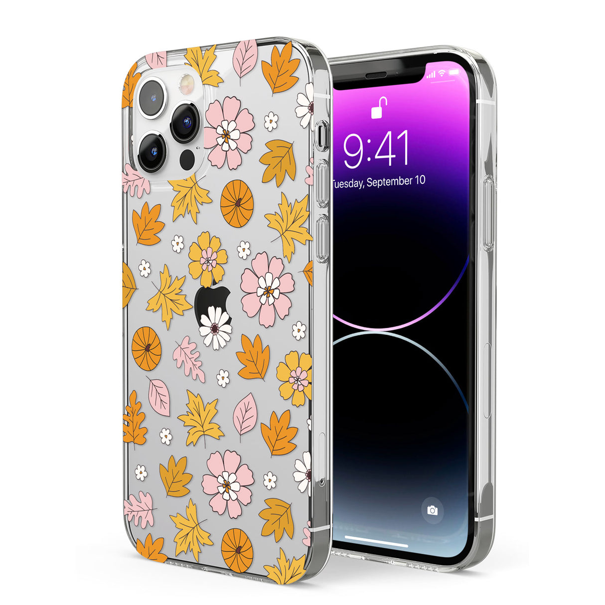 Autumn Leaves and Flowers Phone Case for iPhone 12 Pro