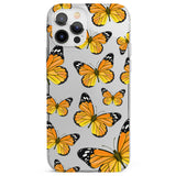 Sun-Yellow Butterflies Phone Case for iPhone 12 Pro