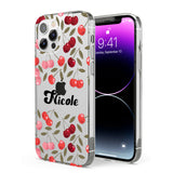 Personalised Cherry Pattern Phone Case for iPhone 12 Pro