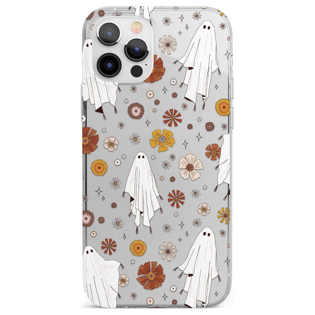 Halloween Skulls and Flowers Phone Case for iPhone 12 Pro