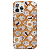 Halloween Skulls and Flowers Phone Case for iPhone 12 Pro