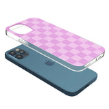 BUBBLEGUM CHECKERED Phone Case for iPhone 12 Pro