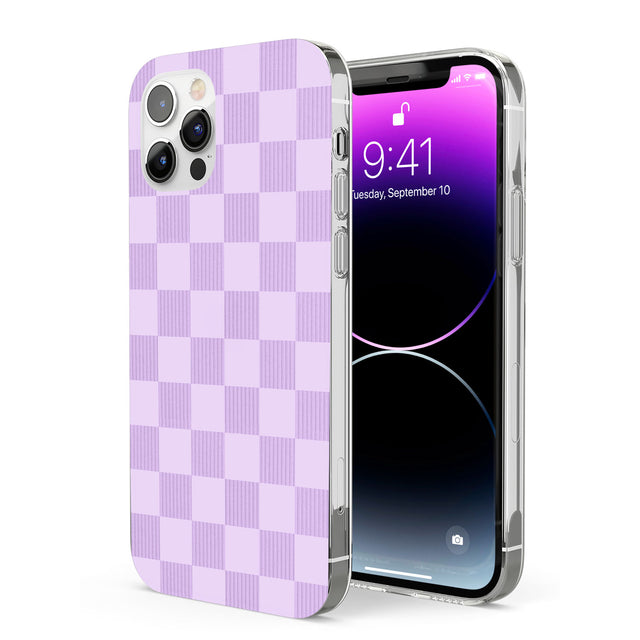 LILAC CHECKERED Phone Case for iPhone 12 Pro