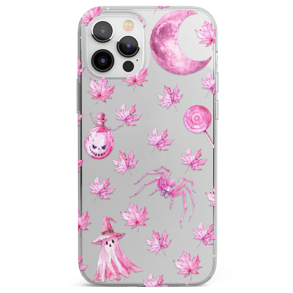 Pink Moon & Maple Phone Case for iPhone 12 Pro