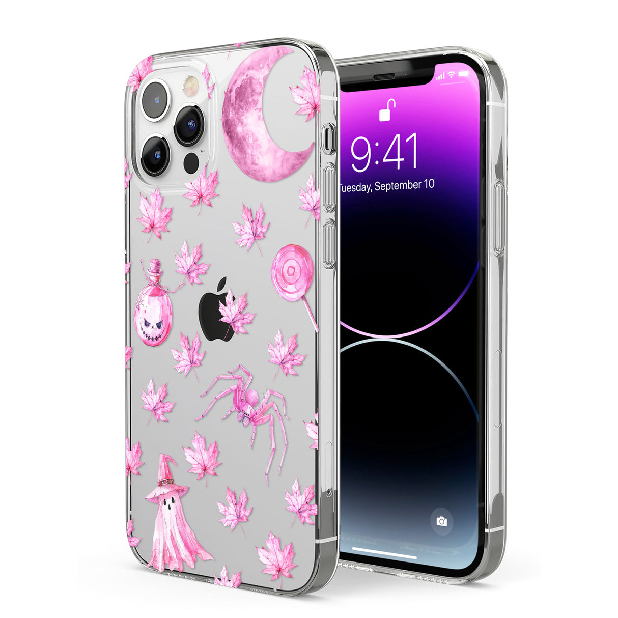 Pink Moon & Maple Phone Case for iPhone 12 Pro