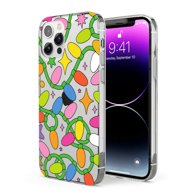 Festive Lights Pattern Phone Case for iPhone 12 Pro