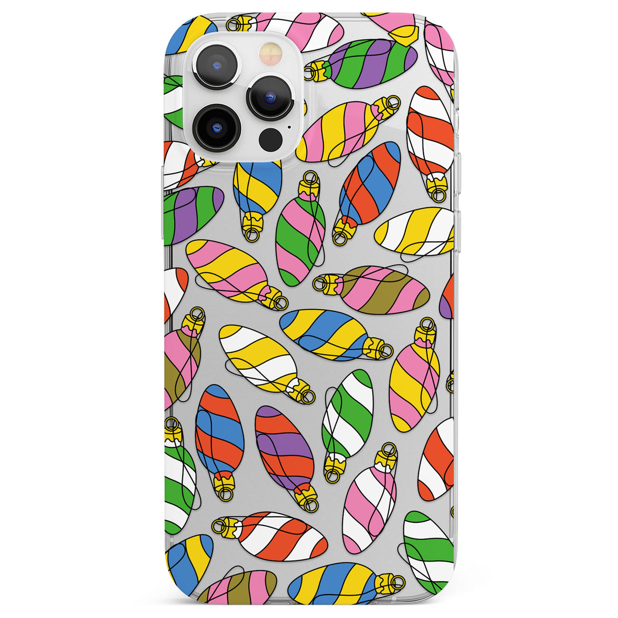 Colourful Holiday Ornaments Phone Case for iPhone 12 Pro