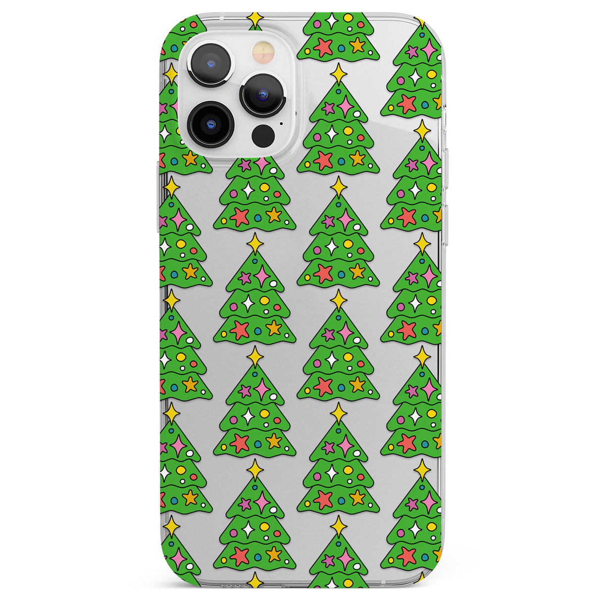 Christmas Tree Pattern (Clear) Phone Case for iPhone 12 Pro