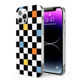 Vibrant Retro Checkered Phone Case for iPhone 12 Pro