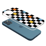 Vibrant Retro Checkered Phone Case for iPhone 12 Pro