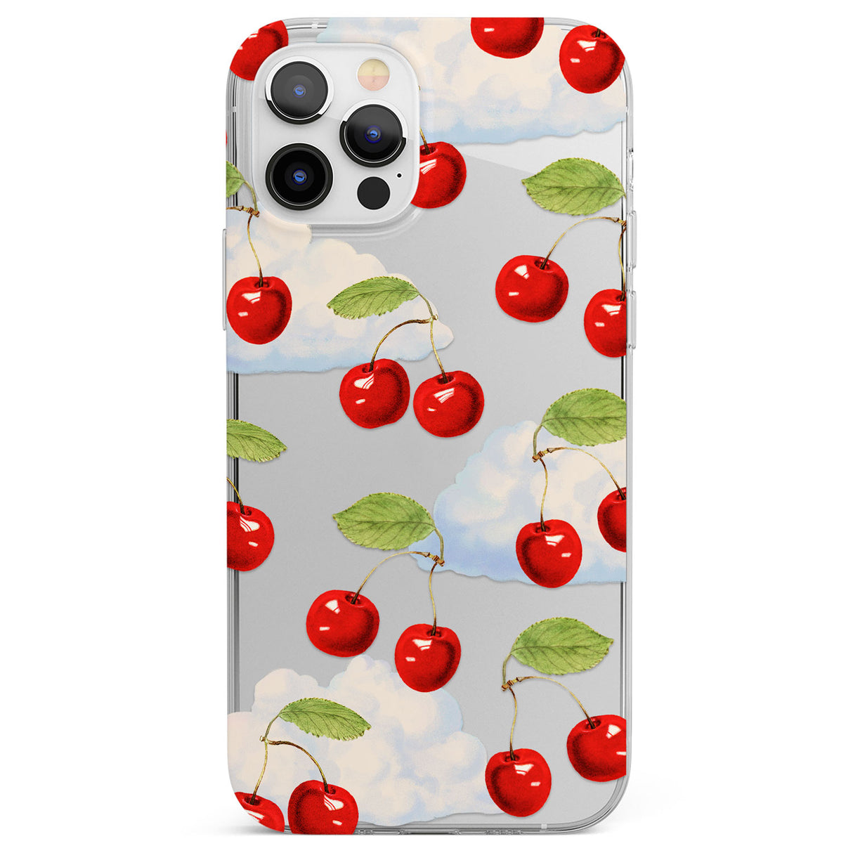 Vintage Cherries & Clouds Phone Case for iPhone 12 Pro