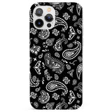 Black Bandana Phone Case for iPhone 12 Pro