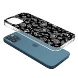 Black Bandana Phone Case for iPhone 12 Pro