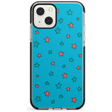 Blue Heartstopper Stars Pattern Phone Case for iPhone 13 Mini