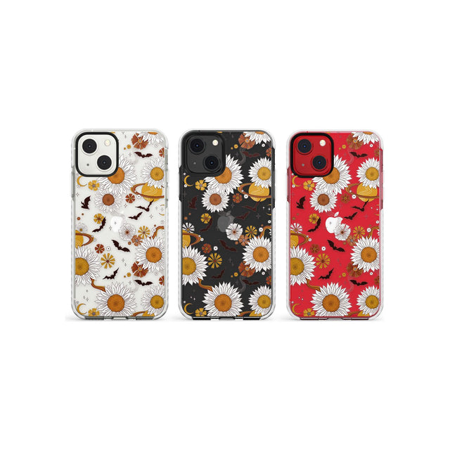 Halloween Skulls and FlowersPhone Case for iPhone 13 Mini