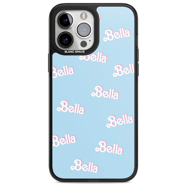 Personalised Cute Name Pattern Custom Phone Case iPhone 13 Pro Max / Magsafe Black Impact Case Blanc Space