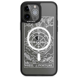 Personalised Wheel of Fortune Tarot Card - White Transparent Custom Phone Case iPhone 13 Pro Max / Magsafe Black Impact Case Blanc Space