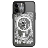 Personalised The World Tarot Card - White Transparent Custom Phone Case iPhone 13 Pro Max / Magsafe Black Impact Case Blanc Space