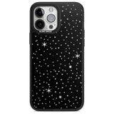 Celestial  Cut-Out Stars Phone Case iPhone 13 Pro Max / Magsafe Black Impact Case Blanc Space