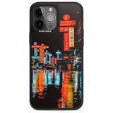 Neon City Phone Case iPhone 13 Pro Max / Magsafe Black Impact Case Blanc Space