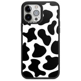 Cow Print Phone Case iPhone 13 Pro Max / Magsafe Black Impact Case Blanc Space