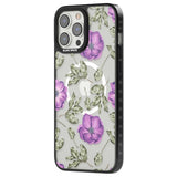 Purple Blossoms Transparent Floral