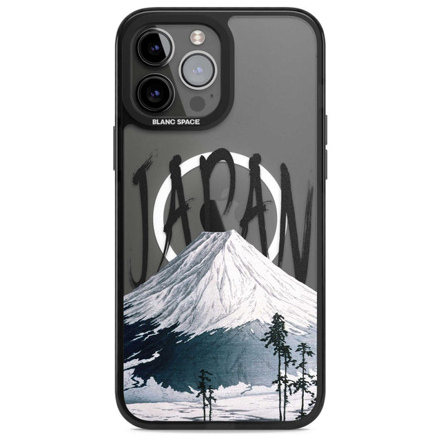 Mount Fuji Cutout Phone Case iPhone 13 Pro Max / Magsafe Black Impact Case Blanc Space