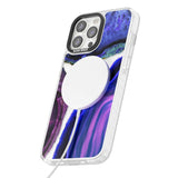 Purple & Blue Agate Gemstone Clear Design