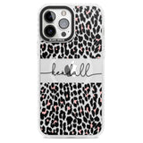 Personalised Pink & Cursive Leopard Spots