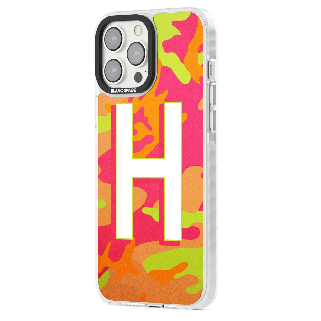 Personalised Bright Neon Camo Solid Monogram