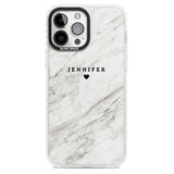 Personalised Light Grey & White Marble Texture