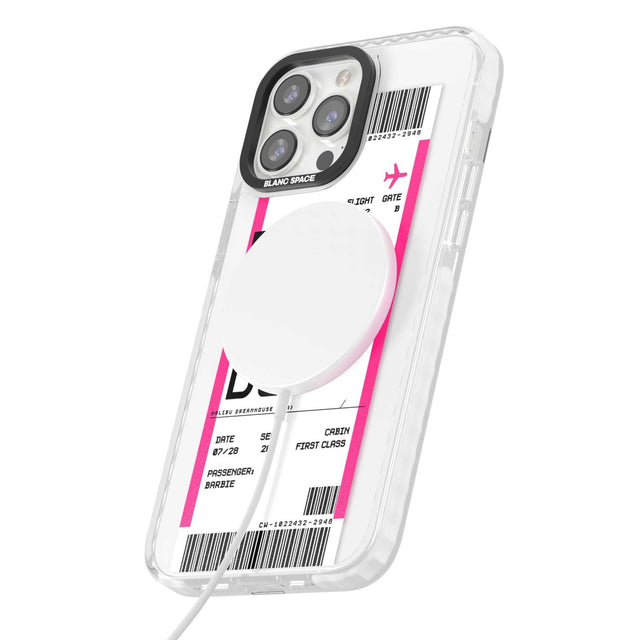 Personalised Pink Malibu Boarding Pass