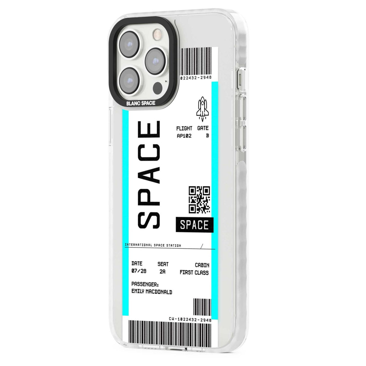 Personalised Space Space Travel Ticket