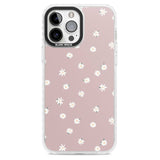 Dark Pink Cute Floral Design