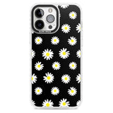 White Daisy Pattern (Black)