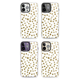 Gold Look on White Dalmatian Polka Dot Spots